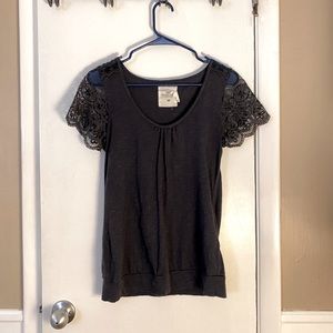 H&M navy blue short sleeve top - Size M